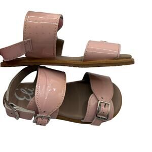 Eli Girls Pink Patent Leather Sandals Buckle Summer Fairycore Retro SZ 9/9.5